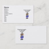 Schokolade reicherte Spaß an Visitenkarte (Vorne/Hinten)