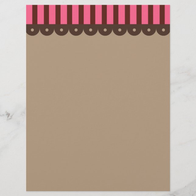 Schokolade Retro Letterhead (Vorderseite)