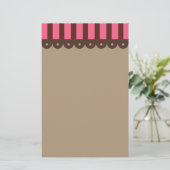 Schokolade Retro Stationery Briefpapier (Stehend Vorderseite)