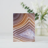 Schokolade Ribbons Agate Postkarte (Stehend Vorderseite)