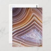 Schokolade Ribbons Agate Postkarte (Vorne/Hinten)