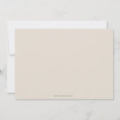 Schokolade Rosa Foto Geburtstag Einladung (Rückseite)