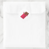 Schokolade Runder Aufkleber (Tasche)