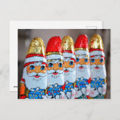Schokolade Santa Claus Postkarte (Vorne/Hinten)