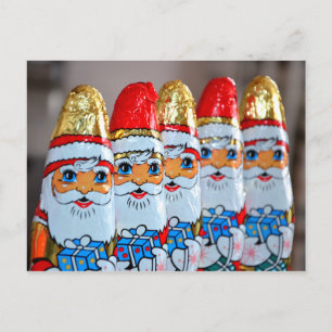 Schokolade Santa Claus Postkarte