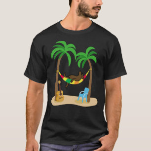 Schokolade Schlaf auf der Hängematte T-Shirt