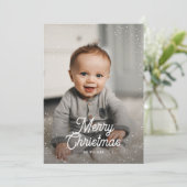 Schokolade Schnee Foto Weihnachten (Stehend Vorderseite)