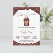 Schokolade, Schokolade Party, Brautparty Einladung (Stehend Vorderseite)
