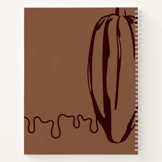 Schokolade Schokolade Rezept Notizblock (Rückseite)