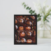 Schokolade, Schokoladencreme Einladung (Stehend Vorderseite)