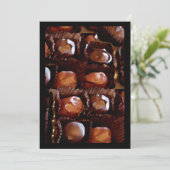 Schokolade, Schokoladencreme Einladung (Stehend Vorderseite)