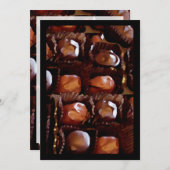 Schokolade, Schokoladencreme Einladung (Vorne/Hinten)