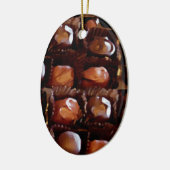 Schokolade, Schokoladencreme Keramik Ornament (Links)