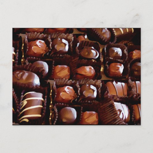 Schokolade, Schokoladencreme Postkarte (Vorderseite)