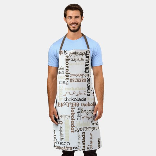 Schokolade Schürze (Getragen)