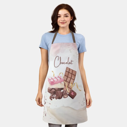 Schokolade Schürze (Getragen)