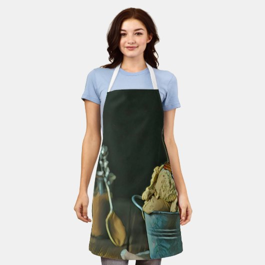 Schokolade Schürze (Getragen)