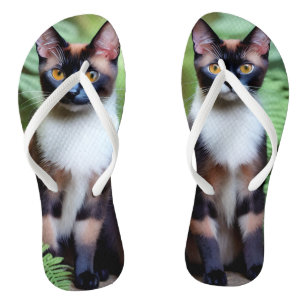 Schokolade Siam Cat Twins, Flip Flops Badesandalen