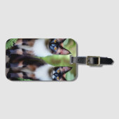 Schokolade Siam Cat Twins, Gepäckmarke Gepäckanhänger (Vorderseite (Horizontal))