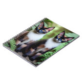 Schokolade Siam Cat Twins, Notebook Notizblock (Linke Seite)