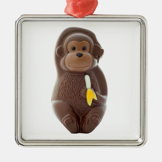 Schokolade Silbernes Ornament (Vorne)