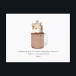 Schokolade Snowman Milkshake Sweet Christmas Feiertagspostkarte<br><div class="desc">Illustration eines Milchshakes aus Schokoladenmauerwerk mit Schlagsahne,  heißem Glanz,  Karamelll,  Schokoladenstückchen,  Sprinklen,  Schneeflocken,  Weihnachtsgebäck und Schneemobil.</div>