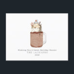 Schokolade Snowman Milkshake Sweet Christmas Feiertagspostkarte<br><div class="desc">Illustration eines Milchshakes aus Schokoladenmauerwerk mit Schlagsahne,  heißem Glanz,  Karamelll,  Schokoladenstückchen,  Sprinklen,  Schneeflocken,  Weihnachtsgebäck und Schneemobil.</div>