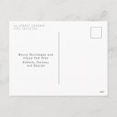 Schokolade Snowman Milkshake Sweet Christmas Feiertagspostkarte (Rückseite)