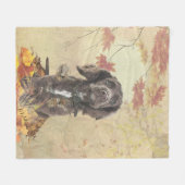 Schokolade-Spaniel-Welpe Fleecedecke (Vorderseite (Horizontal))