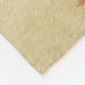 Schokolade-Spaniel-Welpe Fleecedecke (Ecke)