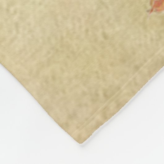 Schokolade-Spaniel-Welpe Fleecedecke (Ecke)