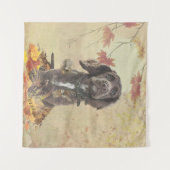 Schokolade-Spaniel-Welpe Wandteppich (Vorderseite (Horizontal))