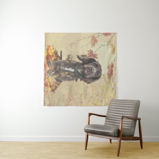 Schokolade-Spaniel-Welpe Wandteppich (Beispiel (Horizontal))