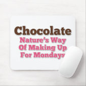 Schokolade Spaß Sprichwort Mousepad (Mit Mouse)