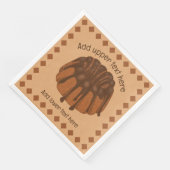Schokolade Spontanzing Shape Cake - eigener Text Serviette (Ecke)