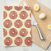 Schokolade Sprinkle Donut Geschirrtuch (Viertel Falte)