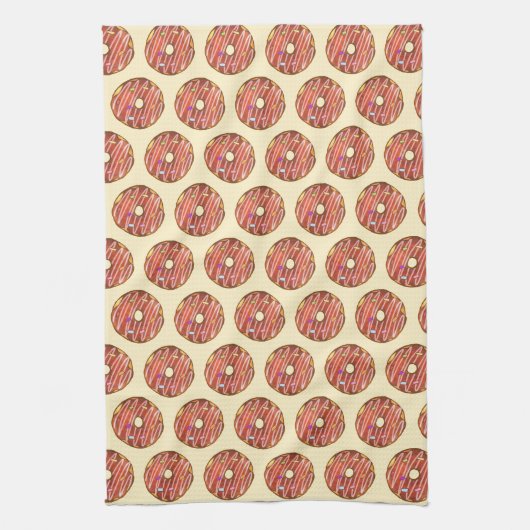 Schokolade Sprinkle Donut Geschirrtuch (Vertikal)