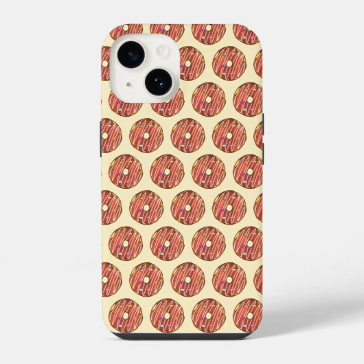 Schokolade Sprinkle Donut iPhone Hülle (Rückseite)