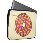 Schokolade Sprinkle Donut Laptopschutzhülle (Vorne Rechts)