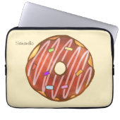 Schokolade Sprinkle Donut Laptopschutzhülle (Vorderseite)