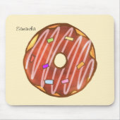 Schokolade Sprinkle Donut Mousepad (Vorne)