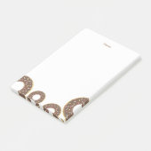 Schokolade Sprinkle Donut Post it Notes Post-it Klebezettel (angewinkelt)