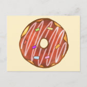 Schokolade Sprinkle Donut Postkarte (Vorderseite)