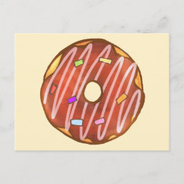Schokolade Sprinkle Donut Postkarte