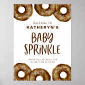 Schokolade Sprinkle Donuts Baby Sprinkle Poster (Vorne)