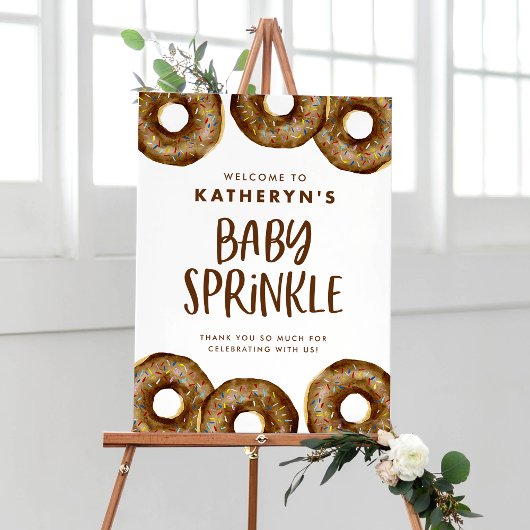 Schokolade Sprinkle Donuts Baby Sprinkle Poster