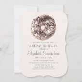 Schokolade Sprinkle Doughnut und ein Brautparty Einladung (Vorderseite)