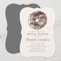 Schokolade Sprinkle Doughnut und ein Brautparty