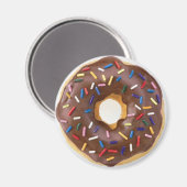 Schokolade Sprinkles Doughnut Magnet (Vorderseite/Rückseite)