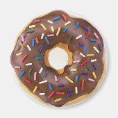 Schokolade Sprinkles Doughnut Magnet (Vorne)